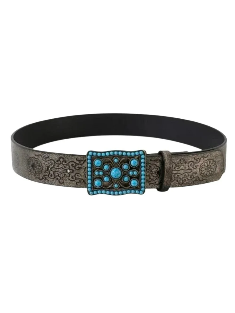 Western Faux Turquoise Stone Belt